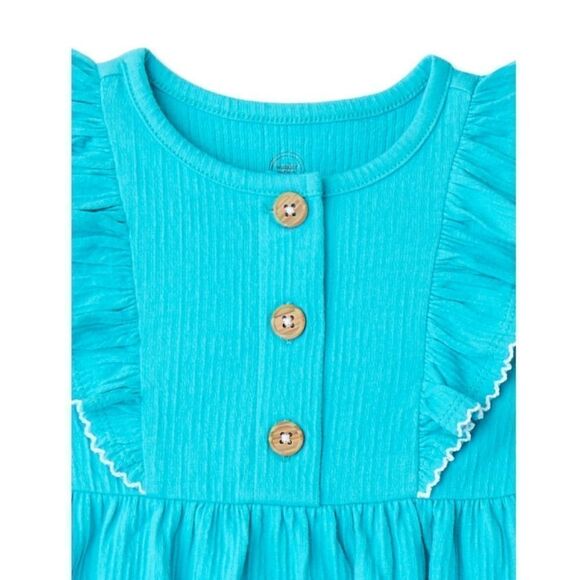 Baby Girl Ruffle Rompers, 2-Pack - Picture 2 of 4